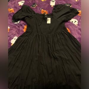 Hot Topic Black Smock Mini Dress